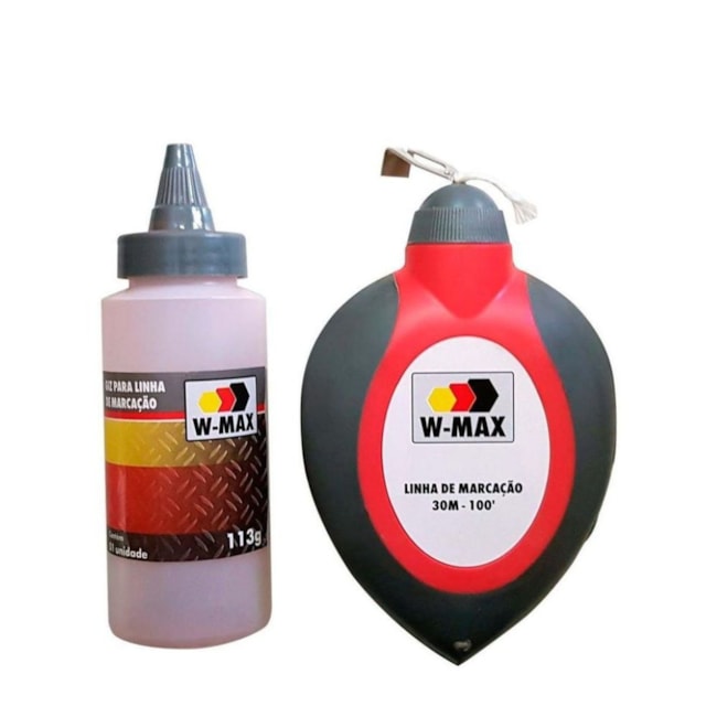 Linha de Marcação e Giz W-Max 30m 0984098208 W-MAX WURTH-99099f17-c55f-4932-a188-c5599e84410a