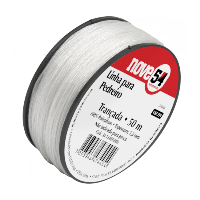 Linha para Pedreiro Trançada com 50 Metros 3313050000 NOVE54-19bfa96f-f0f5-4ac3-b7bc-1fff77a3e24b
