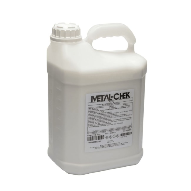 Líquido Revelador Não Aquoso 5 litros D 70 METALCHEK-b6acc4b6-6ca5-4a02-8c76-7891dd0154c5
