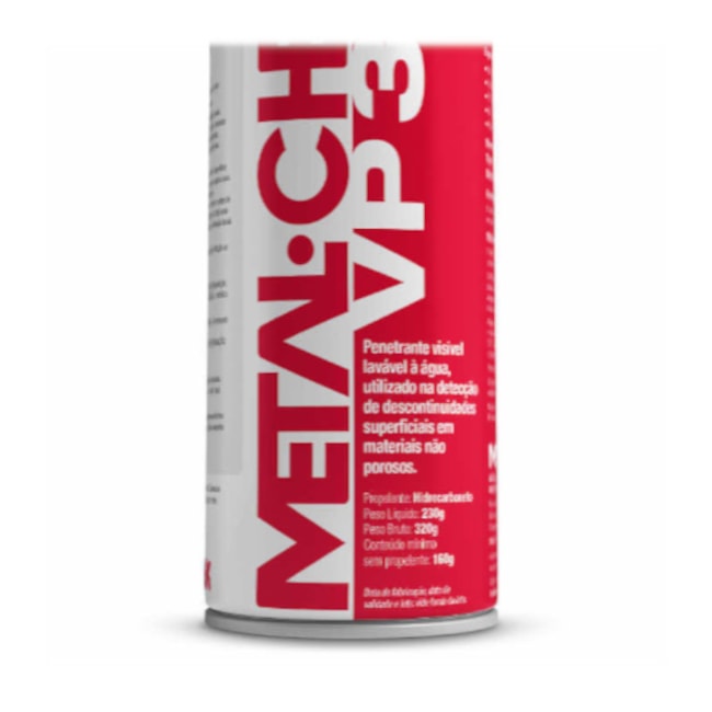 Líquido Spray Penetrante Vísivel 230G VP 30 METALCHEK-5824d525-9ed4-458e-b5a3-8ba271531723