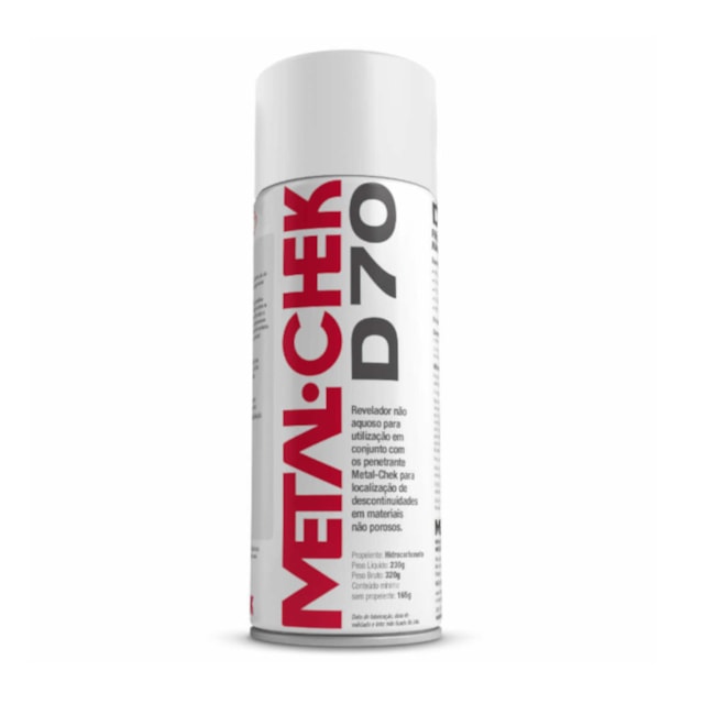Líquido Spray Revelador Não Aquoso 230g D 70 METALCHEK-2471825e-fb33-4052-ba39-0f38f407d47d