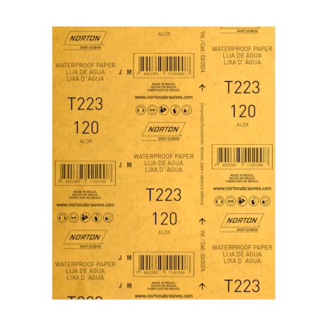 Lixa D'Água Grão 120 Folha 225X275MM T 223 NORTON-af58cfe3-a64f-419d-81fe-794c4075fc2c