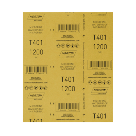 Lixa D'Água Grão 1200 Folha 230X280MM Azul T 401 NORTON-529b48a7-318c-40a4-8ab7-752f12a5d561