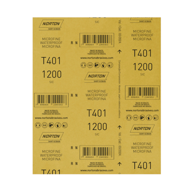 Lixa D'Água Grão 1200 Folha 230X280MM Azul T 401 NORTON-a8080c3f-3efe-42c7-9a3d-f7c6bbdd7a6a