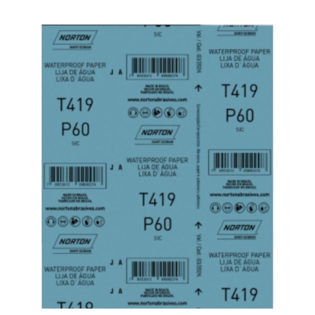 Lixa D'água Grão 1200 Folha 230x280mm Azul T 419 NORTON-c5ee60f7-65a2-437e-8938-4d074b707112