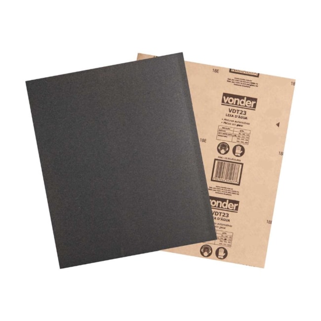 Lixa D'Água Grão 150 com 100 Peças 1251015000 VONDER-0ec0385d-a7ca-4272-b973-bfa418a47200