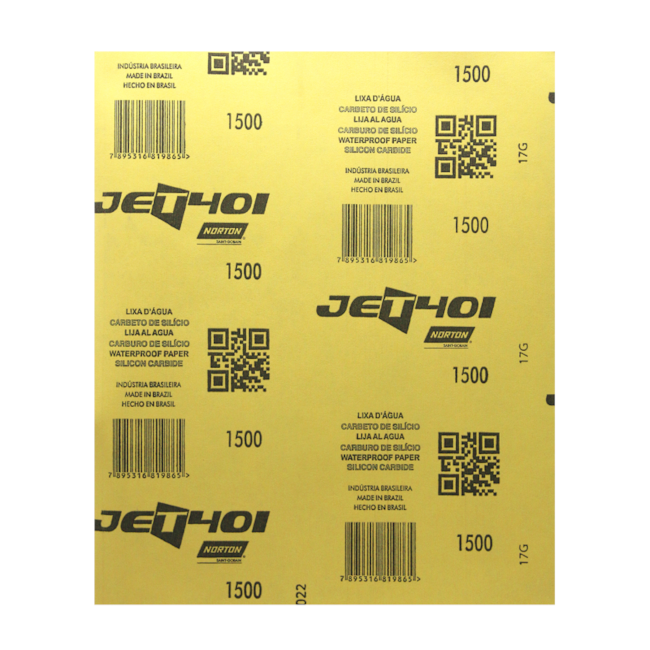 Lixa D'Água Grão 1500 Folha 230x280MM Azul T 401 NORTON-a670dac8-1f65-4c62-9b40-87ebc60d4c3e