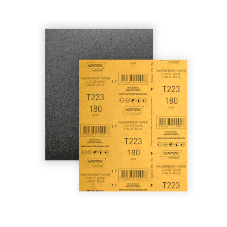 Lixa D'Água Grão 180 Folha 225X275 T 223 NORTON-3384fa12-9b89-4205-b5ff-c0dd307456c9