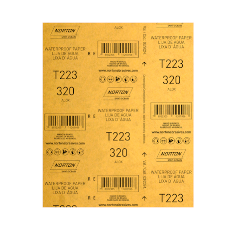 Lixa D'Água Grão 320 Folha 225X275 T 223 NORTON-142b77b7-53d7-413e-8d1c-9a392fab4dd1