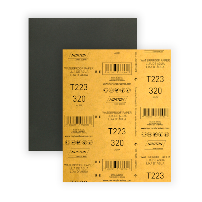 Lixa D'Água Grão 320 Folha 225X275 T 223 NORTON-45c0380d-a3eb-4feb-b1e2-01d849e3e9cb