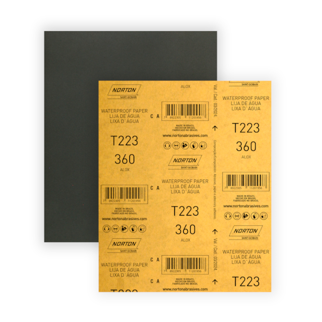 Lixa D'Água Grão 360 Folha 225x275MM T 223 NORTON-941dc055-20e9-4e47-9537-6788bea52cc9