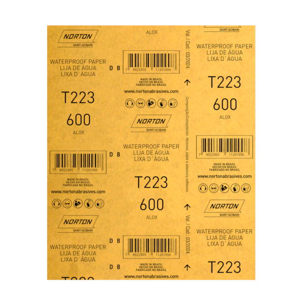 Lixa D'Água Grão 600 Folha 225X275MM T 223 NORTON-dcbf9387-9f5b-4237-988d-02cc629d5afb