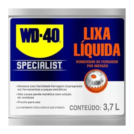 Lixa Líquida Removedor de Ferrugem 3,7 Litros Specialist WD-40-5c36f864-8ee4-44ff-b13b-d9355dfe9dad