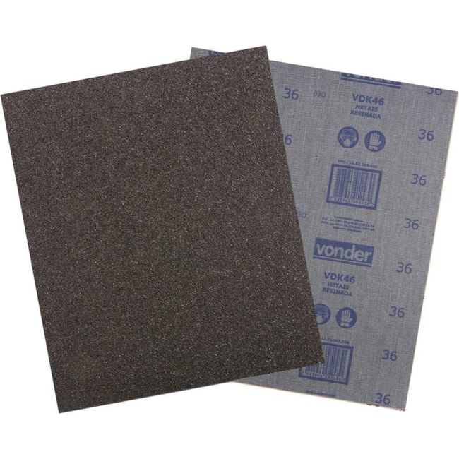 Lixa para Ferramentas Grão 100 25 Folhas VDK-46 1252010000 VONDER-5152acad-5b5d-458d-b98e-583d1918adb7
