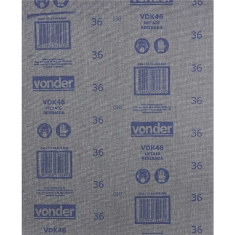Lixa para Ferramentas Grão 36 VDK-46 1252003600 VONDER-bb25b724-20fb-4a24-a549-26da82e15d75