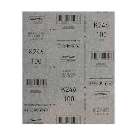 Lixa para Ferro Grão 100 Folha 225X275mm K 246 NORTON-5c01a66e-4f9e-41c3-b8b8-fac8760ba09a