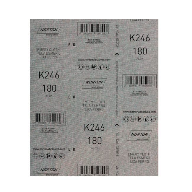 Lixa para Ferro Grão 180 Folha 225X275mm K 246 NORTON
-e2ebcc09-6a12-4778-b267-b5dfe1da9139