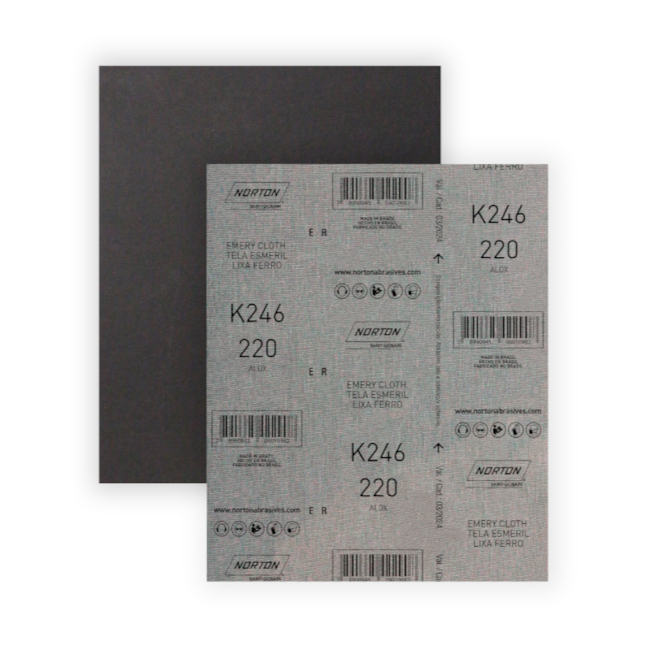 Lixa para Ferro Grão 220 Folha 225X275mm K 246 NORTON-88b198a5-5399-4a3f-869d-c49947e6b45e