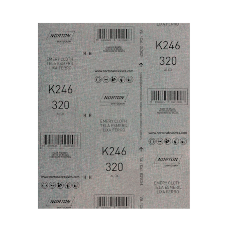 Lixa para Ferro Grão 320 Folha 225X275mm K 246 NORTON-df24eb03-dc39-4230-b89e-8e8a66d16565