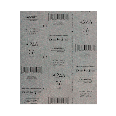 Lixa para Ferro Grão 36 Folha 225X275mm K 246 NORTON-a325c319-7f7c-45c3-aa8f-19617c272c31