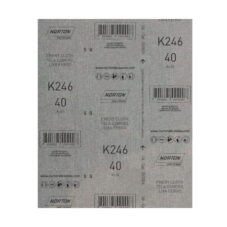 Lixa para Ferro Grão 40 Folha 225X275mm K 246 NORTON-8aa2693e-5359-433c-ad32-eab4cb4026d6