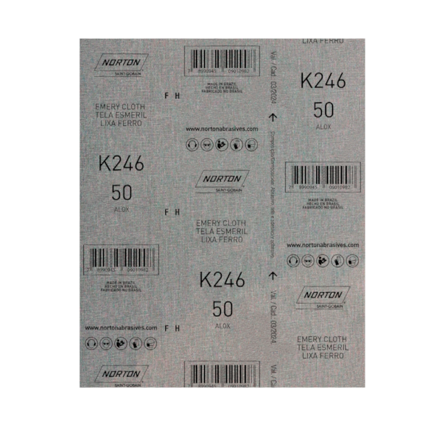 Lixa para Ferro Grão 50 Folha 225X275mm K 246 NORTON-831c08a6-cedc-499b-b683-c4c6381d679a