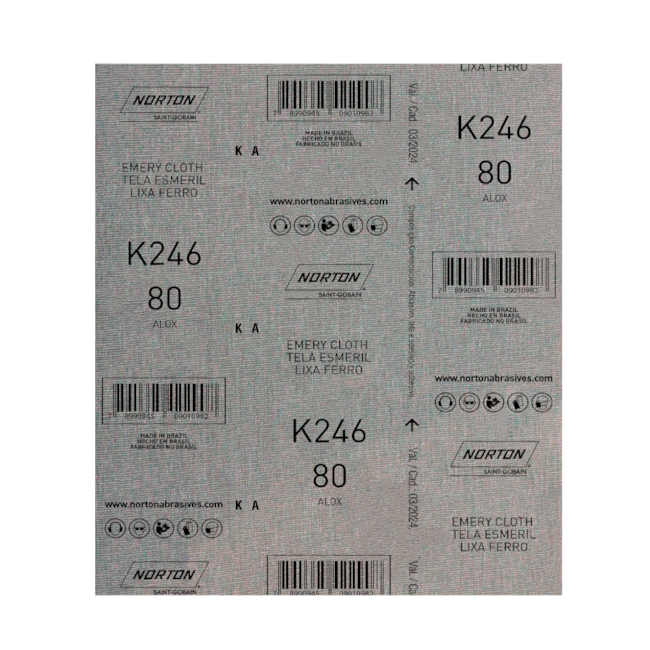 Lixa para Ferro Grão 80 Folha 225X275mm K 246 NORTON-4f3d2cb5-ad94-4baf-8699-382e559df074