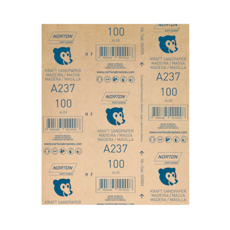 Lixa para Madeira Grão 100 Folha 225X275mm A 237 NORTON-8fd35bf4-0ab2-4f4b-8aca-eae3ff65c9f7
