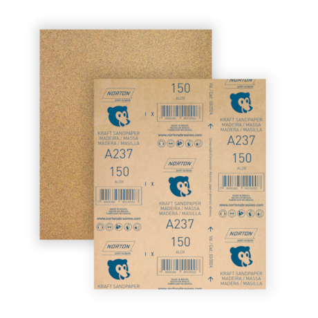 Lixa para Madeira Grão 150 Folha 225X275mm A 237 NORTON-685c91ea-c859-4f95-b720-7395194f69a7