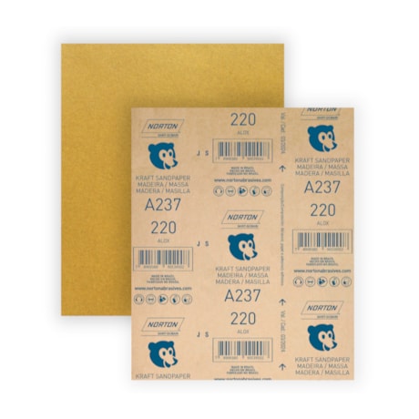Lixa para Madeira Grão 220 225x275 A 237 NORTON-fe6af9da-d541-4c95-a539-907997c95b09