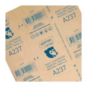 Lixa para Madeira Grão 80 225x275mm A 237 NORTON