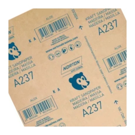 Lixa para Madeira Grão 80 225x275mm A 237 NORTON-ecec1665-0548-477d-881d-c24bd4e3d36c