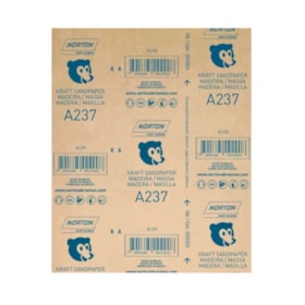 Lixa para Madeira Grão 80 225x275mm A 237 NORTON