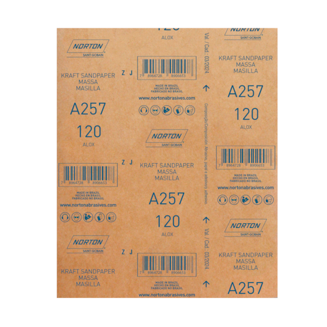 Lixa para Massa Grão 120 Folha 225X275 A 257 NORTON-f592e5fa-8b71-48d2-91bb-d3fe10cd762d