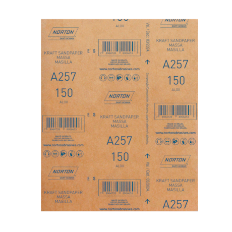 Lixa para Massa Grão 120 Folha 22X275mm A 257 NORTON-abd5812f-82c8-43a5-be04-d5a101b9f346