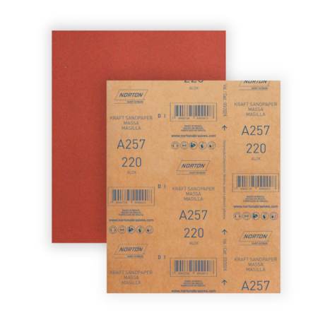 Lixa para Massa Grão 220 Folha 225X275mm A 257 NORTON-9f14ff2a-a826-43fb-b830-01d44486fb33