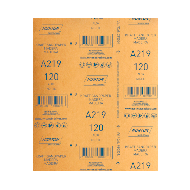 Lixa para Verniz Grão 120 Folha 225X275mm A 219 NORTON -25ff4fdc-8e5e-40f9-bf95-02b1e5053fbd