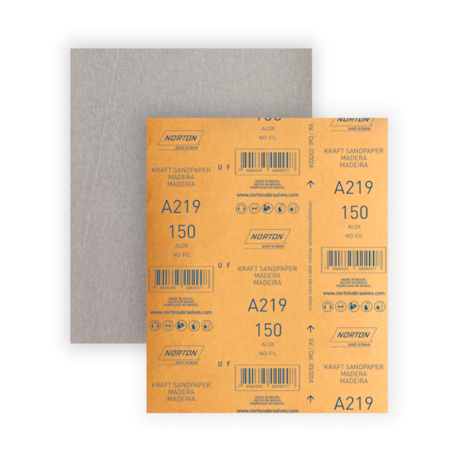 Lixa para Verniz Grão 150 Folha 225X275mm A 219 NORTON-53ee62cb-f1b5-4290-948b-df0e7afc06f1