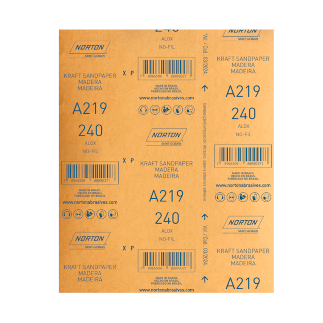 Lixa para Verniz Grão 240 Folha 225X275mm A 219 NORTON-3962b3ee-7d6a-477e-812b-f8bd01cf8b99