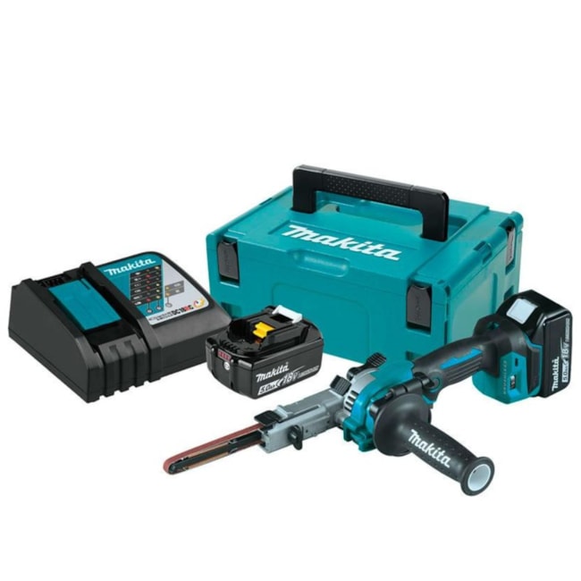 Lixadeira de Cinta 9 x 533mm 18V com 2 Baterias 5.0Ah 1 Carregador e Maleta sem Coletor DBS180RTJ MAKITA-9cf66b72-606d-4b2d-a3e6-6d1840d6d943