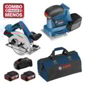 Lixadeira de Palma à Bateria 18V GSS 18V-10 + Serra Circular 6.1/2" à Bateria 18V GKS 18V-57 BOSCH Lixadeira de Palma à Bateria 18V GSS 18V-10 + Serra Circular 6.1/2" à Bateria 18V GKS 18V-57 BOSCH