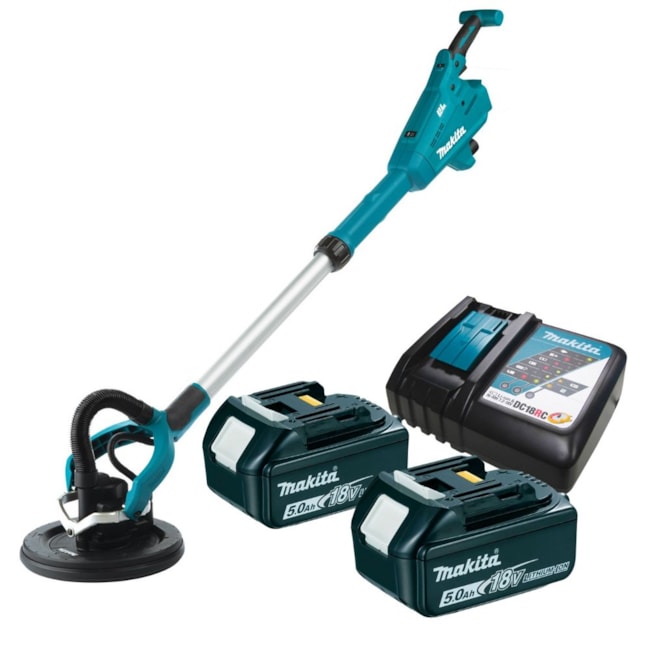 Lixadeira de Parede 18V 225MM com 2 Baterias 5.0Ah e Carregador 110V/220V DSL801RTE MAKITA-00de0492-8b0e-469c-bba2-45d7f5a73af2