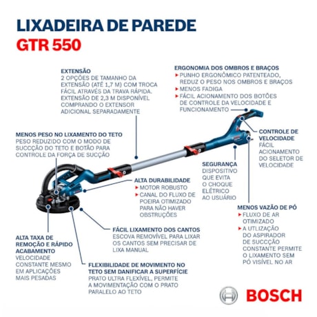 Lixadeira de Parede 550W GTR 550 BOSCH-766ab39c-aae0-4283-af63-173ab88f4d29