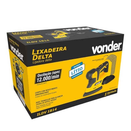 Lixadeira Delta 18V sem Bateria e sem Carregador ILDV 1814 VONDER-d433ee59-9cd6-4282-90f4-106babce3ffc