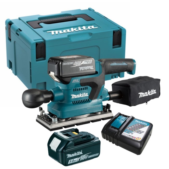 Lixadeira Orbital 18V com 2 Baterias 5.0Ah Carregador 110V/220V e Maleta DBO380RTJ-31449d17-1291-46f3-bde7-1d967b6481f9