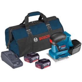 Lixadeira Orbital de Palma com 2 Baterias 18V 3.0 Ah e Bolsa Softbag 110/220V GSS 18V-10 BOSCH