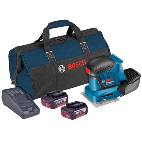 Lixadeira Orbital de Palma com 2 Baterias 18V 3.0 Ah e Bolsa Softbag 110/220V GSS 18V-10 BOSCH-23863ed8-cae1-4e14-92b7-df23ee4d40b0