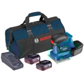 Lixadeira Orbital de Palma com 2 Baterias 18V 3.0 Ah e Bolsa Softbag 110/220V GSS 18V-10 BOSCH Lixadeira Orbital de Palma com 2 Baterias 18V 3.0 Ah e Bolsa Softbag 110/220V GSS 18V-10 BOSCH