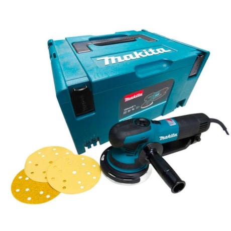 Lixadeira Roto Orbital 310W com Coletor 3 Discos e Maleta BO6030 MAKITA