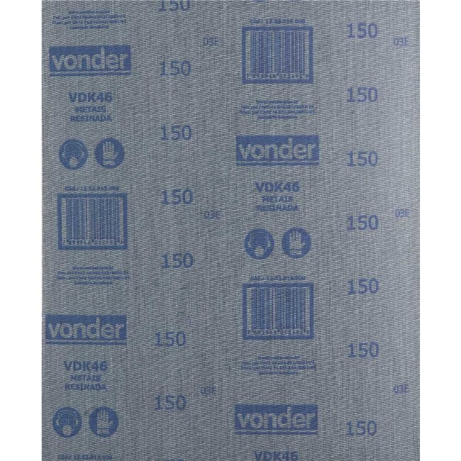 Lixas para Ferro Grão 150 225x275mm 50 Folhas LFV 0046 VONDER-79516386-24d0-4769-960d-aaf4b44fe7ad